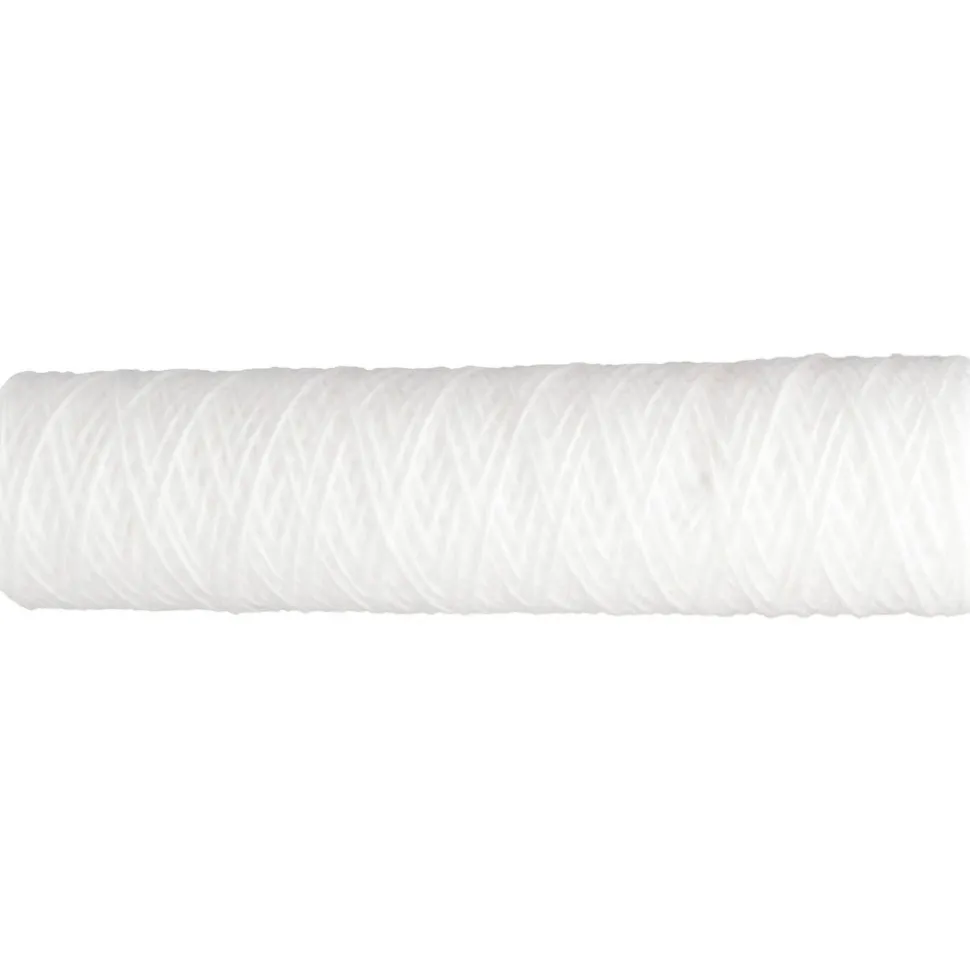 Plumbing Cartridge Filter: 2-1/2" OD, 9-7/8" Long, 10 micron, Polypropylene