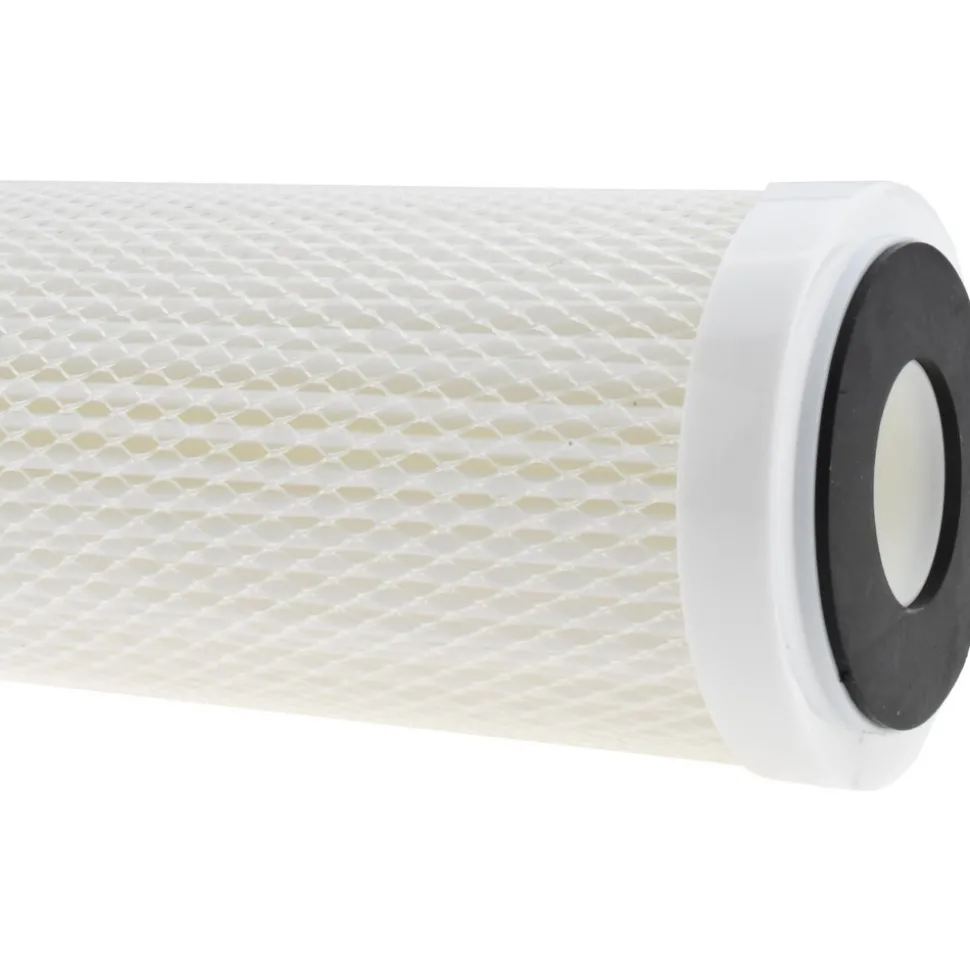 Plumbing Cartridge Filter: 2-1/2" OD, 9-3/4" Long, 50 micron, Polyester
