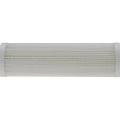 Plumbing Cartridge Filter: 2-1/2" OD, 9-3/4" Long, 50 micron, Polyester
