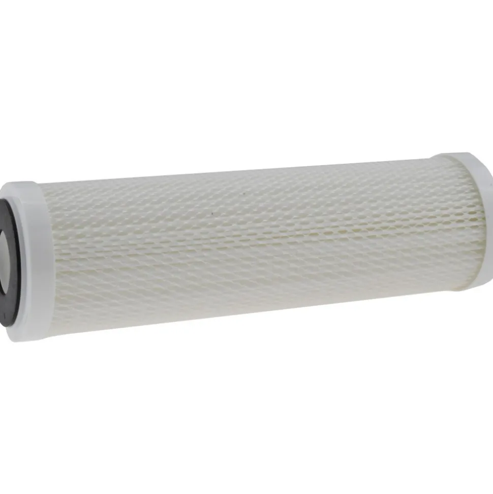 Plumbing Cartridge Filter: 2-1/2" OD, 9-3/4" Long, 50 micron, Polyester