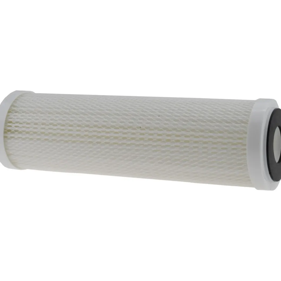 Plumbing Cartridge Filter: 2-1/2" OD, 9-3/4" Long, 50 micron, Polyester