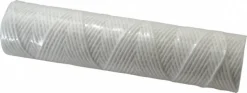 Plumbing Cartridge Filter: 2-1/2" OD, 10" Long, 10 micron, Cotton