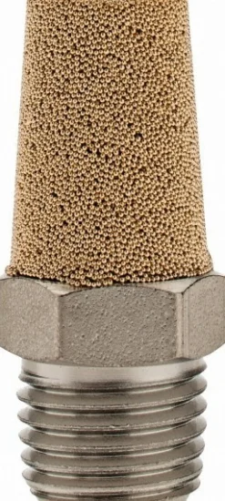 Pneumatic Exhaust Muffler: 1/4" Male NPT, 75 dB