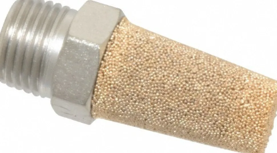 Pneumatic Exhaust Muffler: 1/8" Male NPT, 72 dB