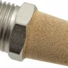 Pneumatic Exhaust Muffler: 1/2" Male NPT, 92 dB