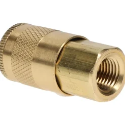 Pneumatic Hose Coupling: 1/4-18, 1/4" Body Dia, Tru-Flate Automotive Interchange
