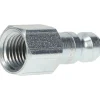 Pneumatic Hose Coupling: 1/4-18, 1/4" Body Dia, Tru-Flate Automotive Interchange