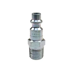 Pneumatic Hose Coupling: 1/4" Thread, 1/4" Body Dia, Industrial Interchange