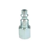 Pneumatic Hose Coupling: 1/4" Thread, 1/4" Body Dia, Industrial Interchange