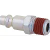 Pneumatic Hose Coupling: 1/4" Thread, 1/4" Body Dia, Industrial Interchange