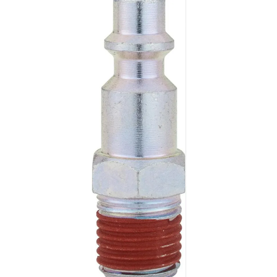 Pneumatic Hose Coupling: 1/4" Thread, 1/4" Body Dia, Industrial Interchange