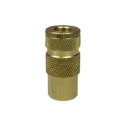 Pneumatic Hose Coupling: 1/4" Thread, 1/4" Body Dia, ARO Interchange
