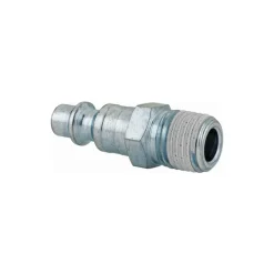 Pneumatic Hose Coupling: 1/4" Thread, 1/4" Body Dia, Industrial Interchange