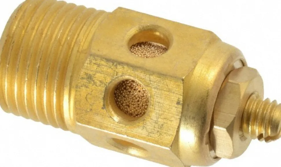 Pneumatic Speed Control Muffler: 3/8" Male NPT, 40 CFM