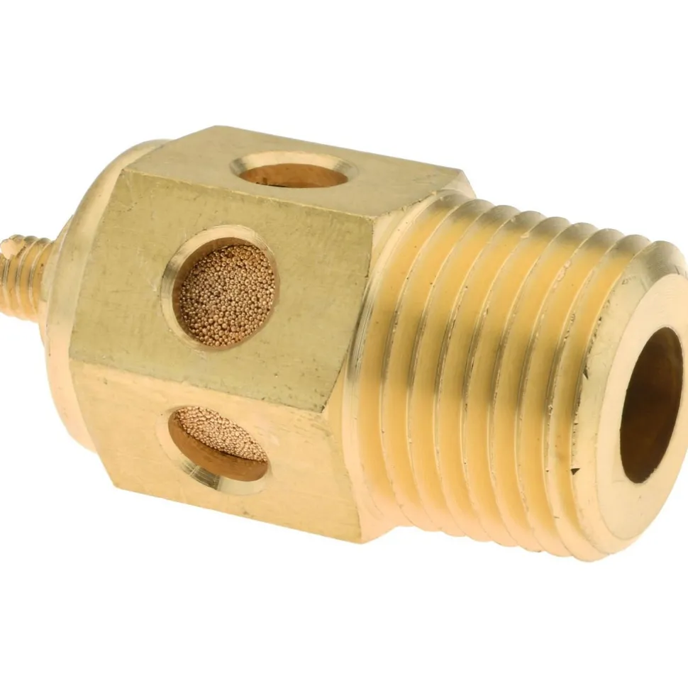 Pneumatic Speed Control Muffler: 1/2" Male NPT, 60 CFM