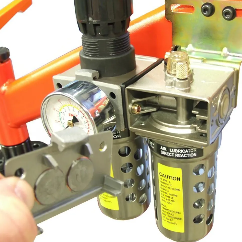 Pneumatic Tapping Arm: 39" Arm Reach, 1" Max Aluminum, 1" Max Steel, 220 RPM