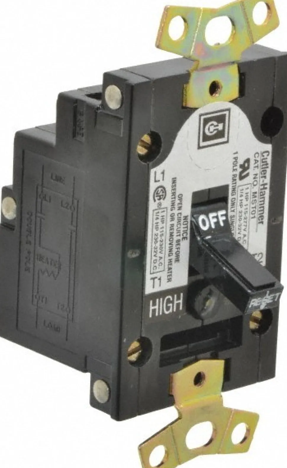 1 Pole, 0.4 to 16 Amp, NEMA, Open Toggle Manual Motor Starter