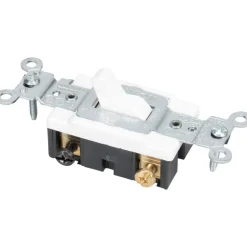 3 Pole, 120 to 277 VAC, 20 Amp, Commercial Grade Toggle Three Way Switch