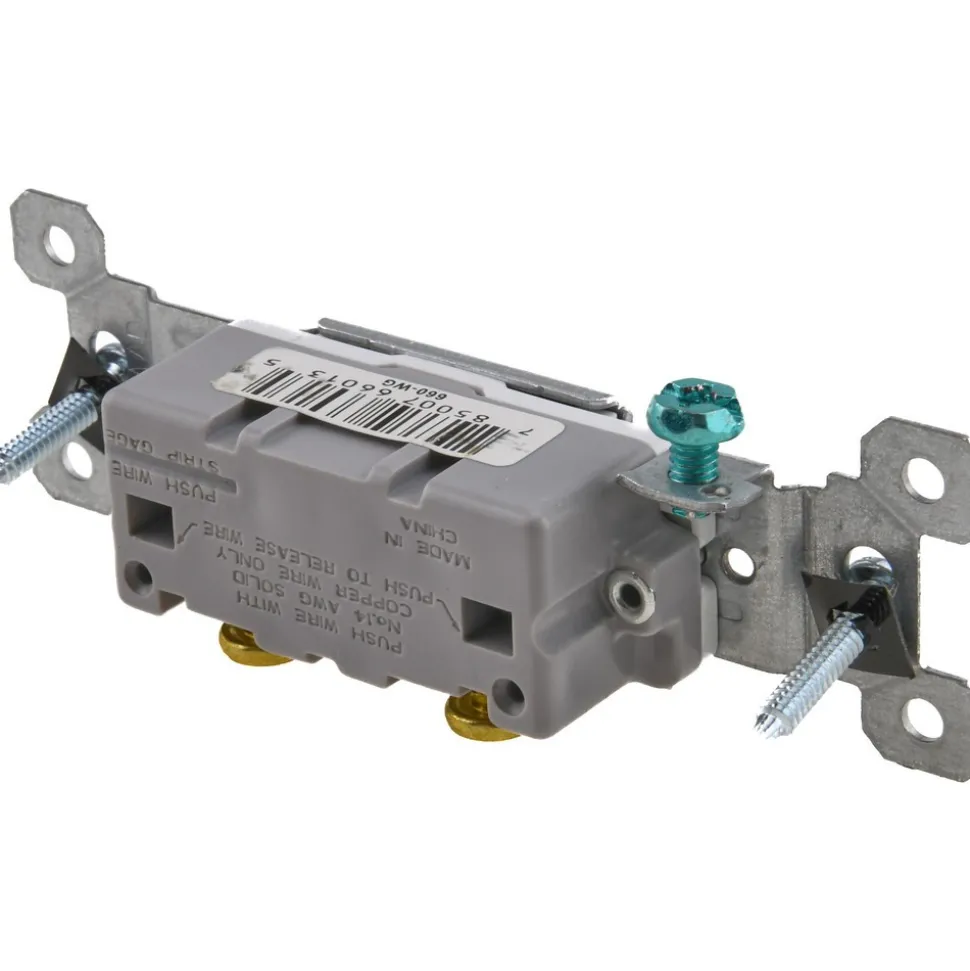 1 Pole, 120 VAC, 15 Amp, Specification Grade Toggle Wall Switch