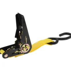 Polyester Ratchet Strap Tie Down: 15' Long, 1