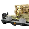 Polyester Ratchet Strap Tie Down: 27' Long, 2" Wide, 10000 lb Breaking Strength, 3300.000 lb Load Capacity