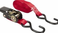 Polyester Ratchet Strap Tie Down: 15' Long, 1