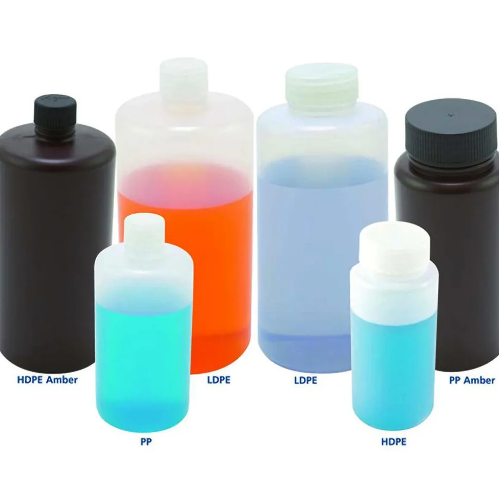 Polyethylene Wide-Mouth Bottle: 3" Width/Dia