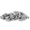 Polyhedron Tumbling Media: Ceramic Carrier, Aluminum Oxide Abrasive, 3/8" Long, 1/2" High