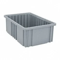 Polypropylene Dividable Storage Tote: 75 lb Capacity