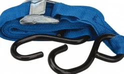 Polypropylene,Zinc Cam Buckle Strap Tie Down: 1" Wide, 300.000 lb Load Capacity