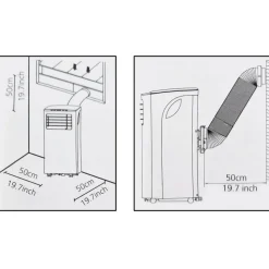 Portable Air Conditioner: 10000 BTU, 115V, 11.50A