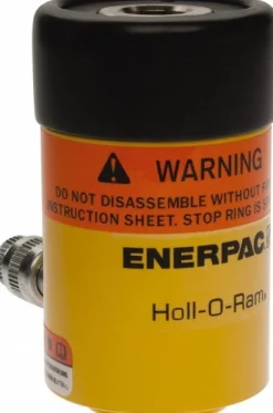Portable Hydraulic Cylinder: 14 Ton, 1.63" Stroke, Single Acting, 4.49 cu in