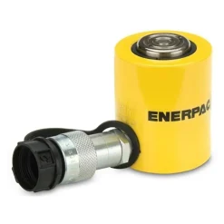 Portable Hydraulic Cylinder: 11 Ton, 1.5" Stroke, Single Acting, 3.35 cu in