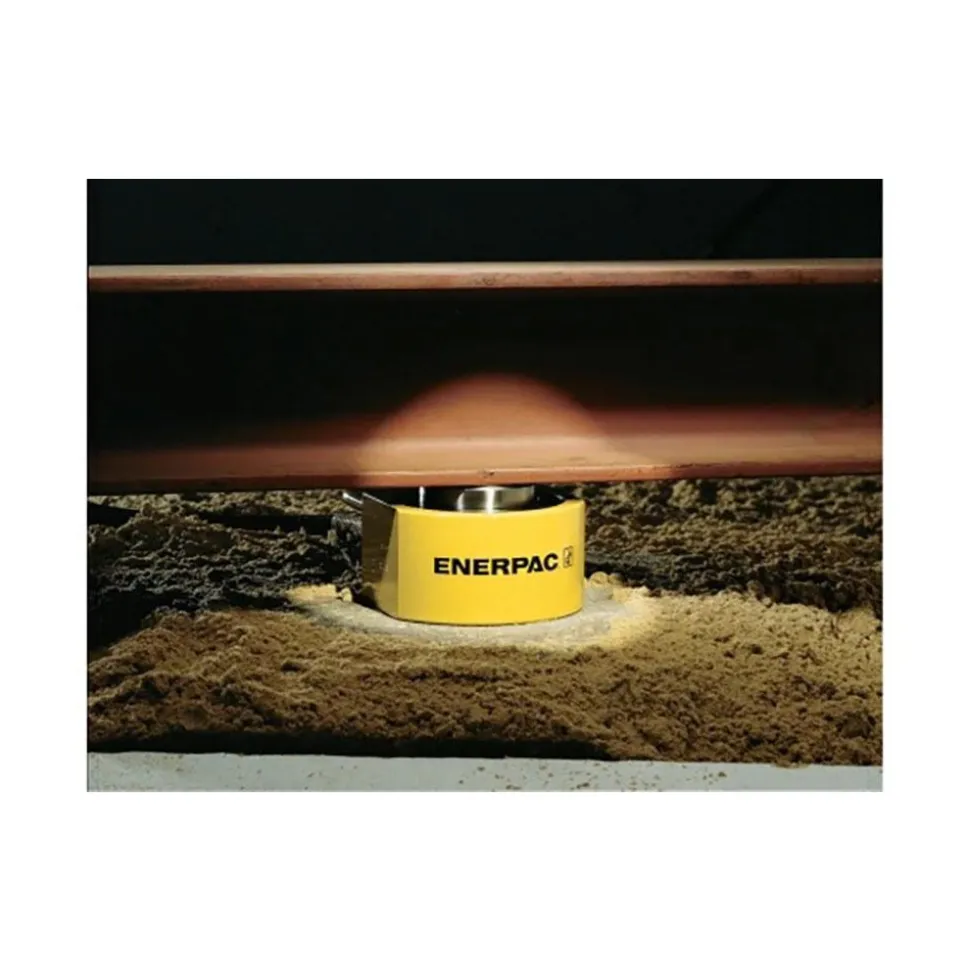 Portable Hydraulic Cylinder: 11 Ton, 1.5" Stroke, Single Acting, 3.35 cu in