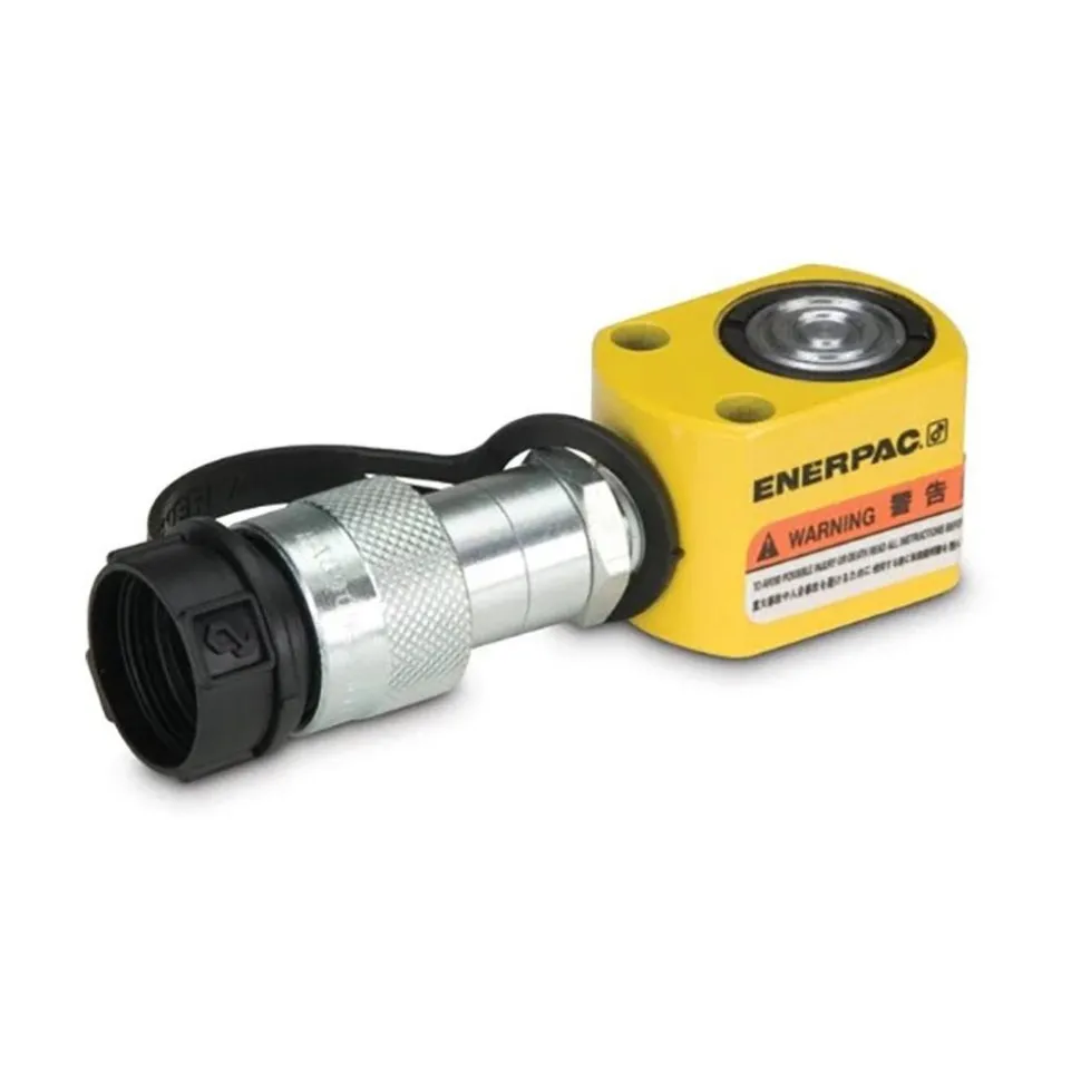 Portable Hydraulic Cylinder: 5 Ton, 0.63" Stroke, Single Acting, 0.62 cu in