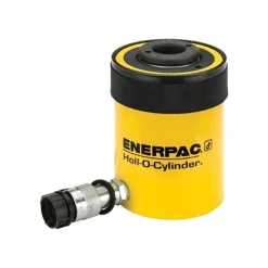 Portable Hydraulic Cylinder: 24 Ton, 2" Stroke, Single Acting, 9.46 cu in
