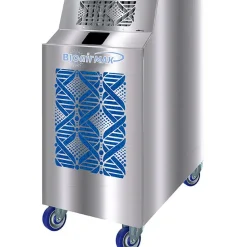 Portable Medical Grade Air Purification: 600 CFM, HEPA Filter 99.97% Efficent at 0.3 Microns, Silver, 38.0000" High, 16.0000" Wide