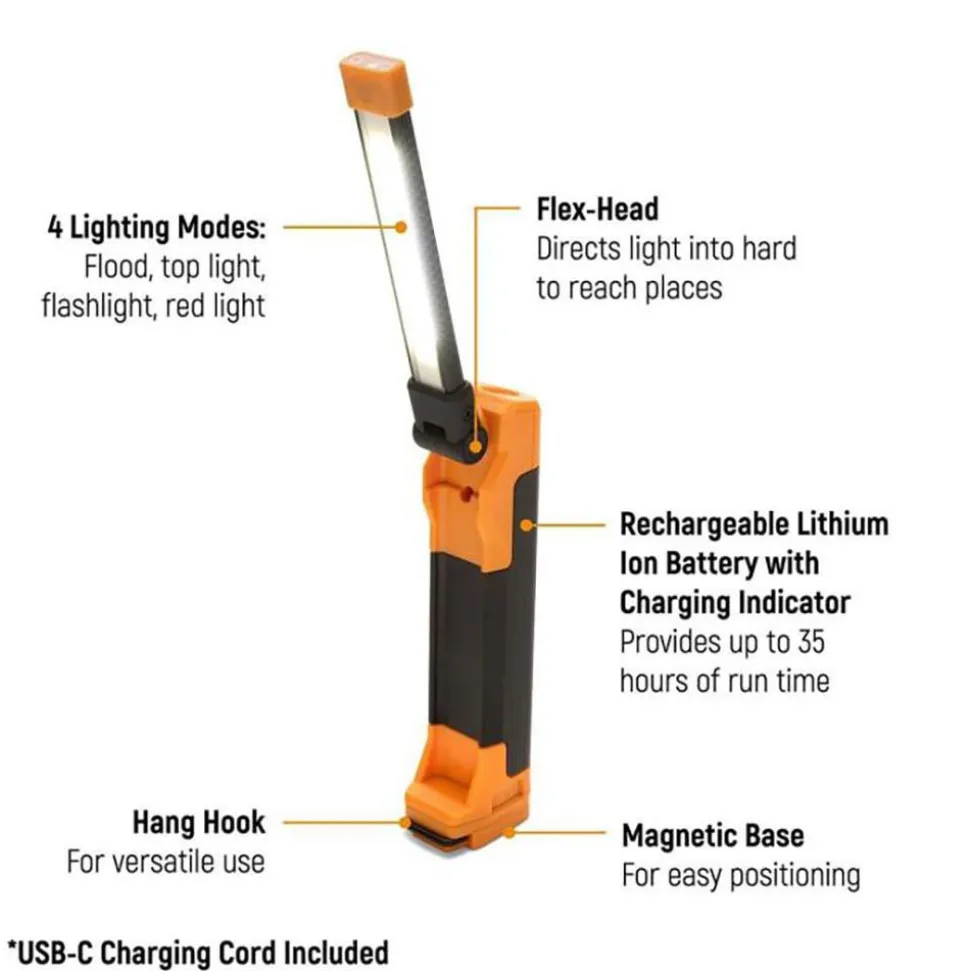 Portable Work Lights: Portable Type: Hook, Magnetic; Light Technology: LED; Lamp Type: LED