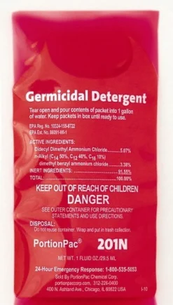 PortionPac Disinfectant: 1 oz Packet