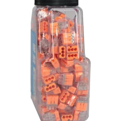 3 Port, 18 to 12 AWG Compatible, Push-In Wire Connector