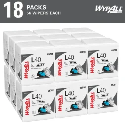 PowerCleanâ„¢ L40 Extra Absorbent Towels (05701), Quarterfold, Limited Use Towels, White