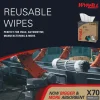 PowerClean™ x70 Medium Duty Cloths (41455), Pop-Up Box Cloths, Long Lasting Towels, White