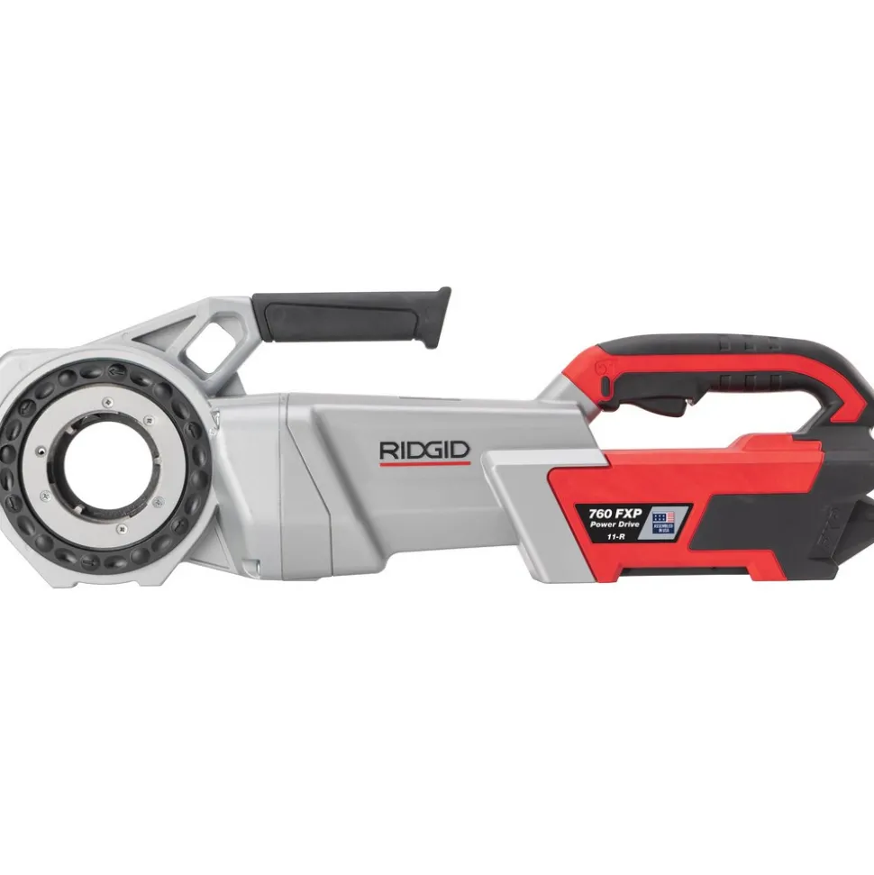 Power Pipe Threaders: Maximum Pipe Capacity: 2 in; For Use With: RIDGID 12R Threading Dies; Voltage: 60.00 V; Includes: 2X 4Ah FXP Batteries, Support Arm, FXP Charger, 760 FXP Power Drive, 1/2"-2" Die Head Set, Case
