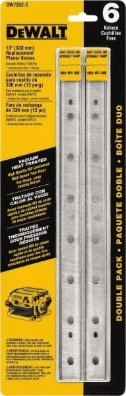Power Planer & Joiner Accessories: Accessory Type: Planer Blade; For Use With: DW735; Arbor Size (Inch): 1
