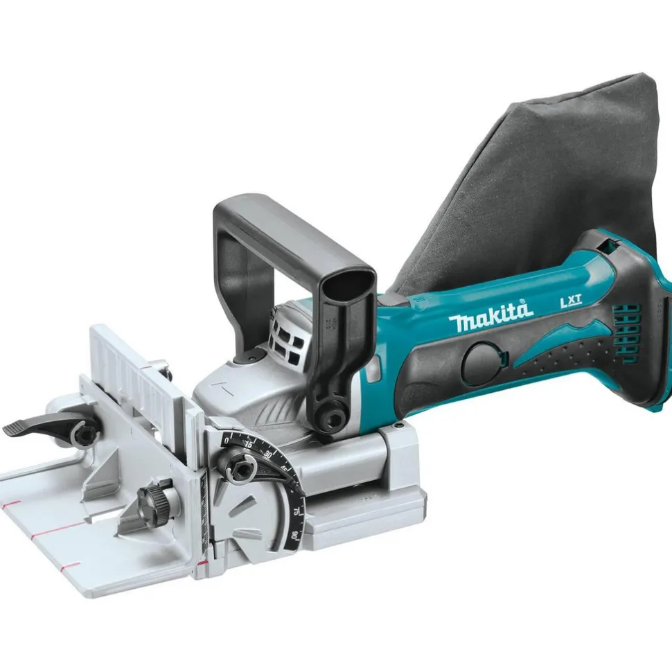 Power Planers & Joiners; Type: Cordless Plate Joiner; Depth of Cut (Inch): 3/4; Maximum Width (Inch): 5-1/2; Speed (RPM): 12000; Depth Capacity (Inch): 3/4; Compatible Biscuits (#): 0; 20; 10; Voltage: 18; Includes: (1) 4 in Carbide Tipped Blade for Plate Joiner (A-95118); (1) Dust Bag (123150-5)