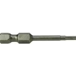 Power Screwdriver Bit: Hex Bit, 3/16" Hex