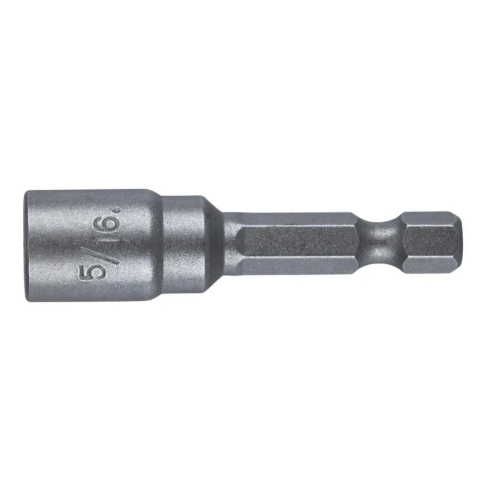 Power Screwdriver Bit: Magnetic Nutsetter Bit, 5/16" Hex