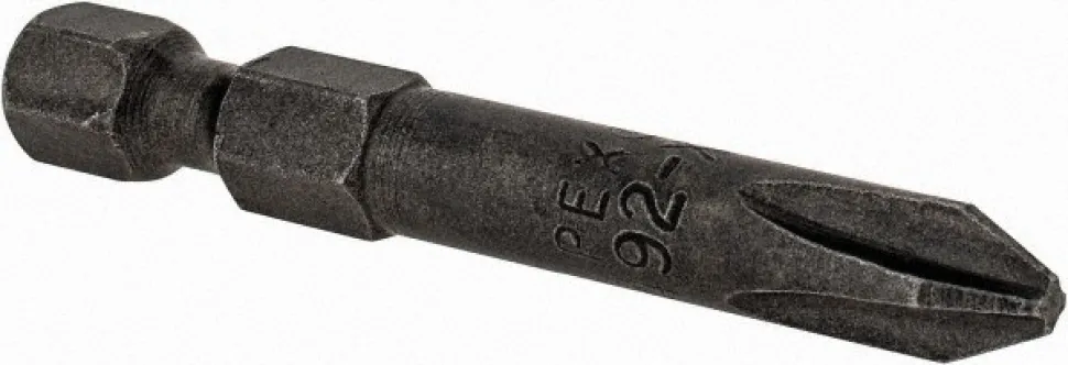 Power Screwdriver Bit: Phillips Bit, 1/4" Hex, #2 Phillips