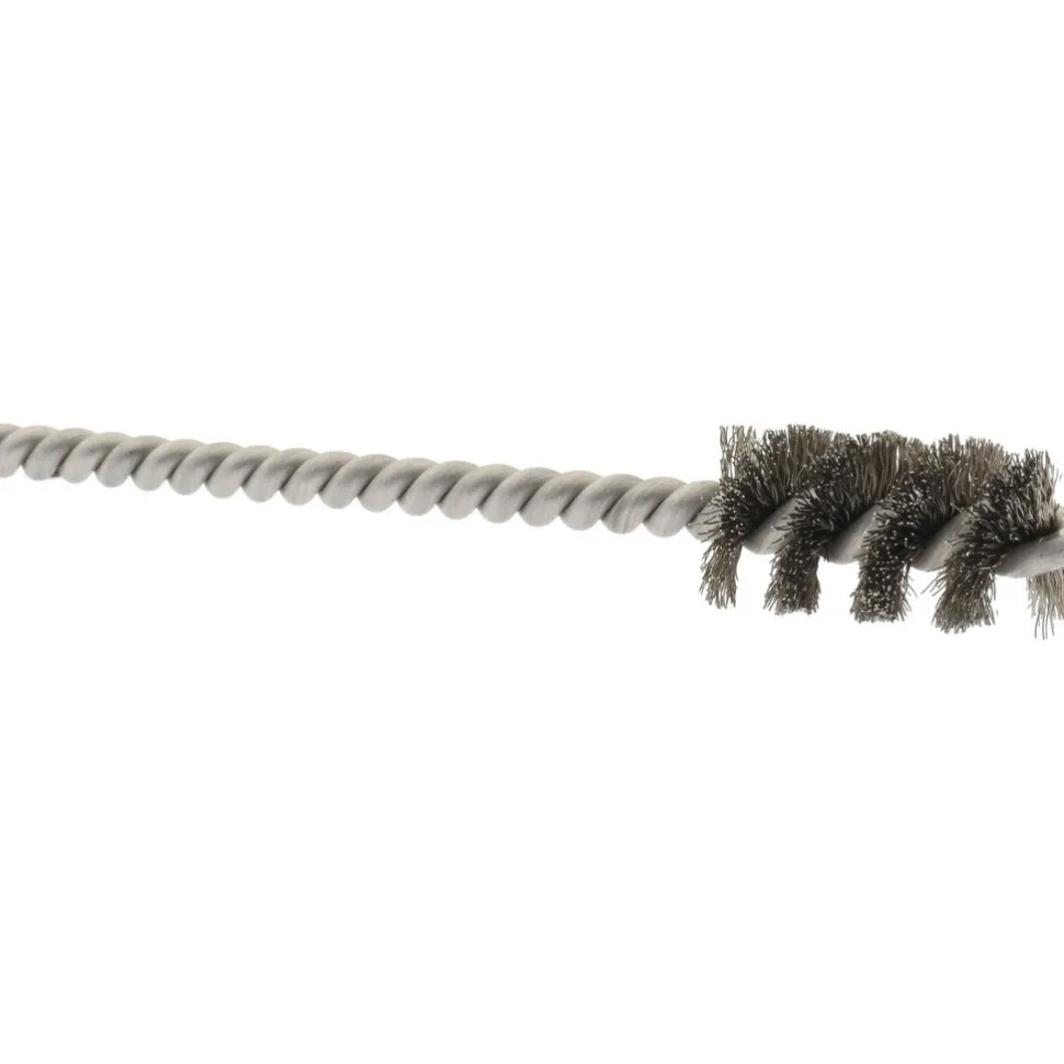 Power Tube Brush: Helical, Stainless Steel