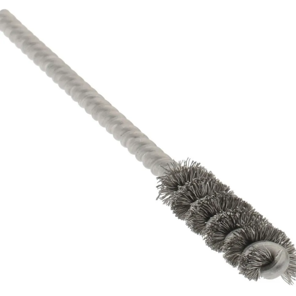 Power Tube Brush: Helical, Stainless Steel
